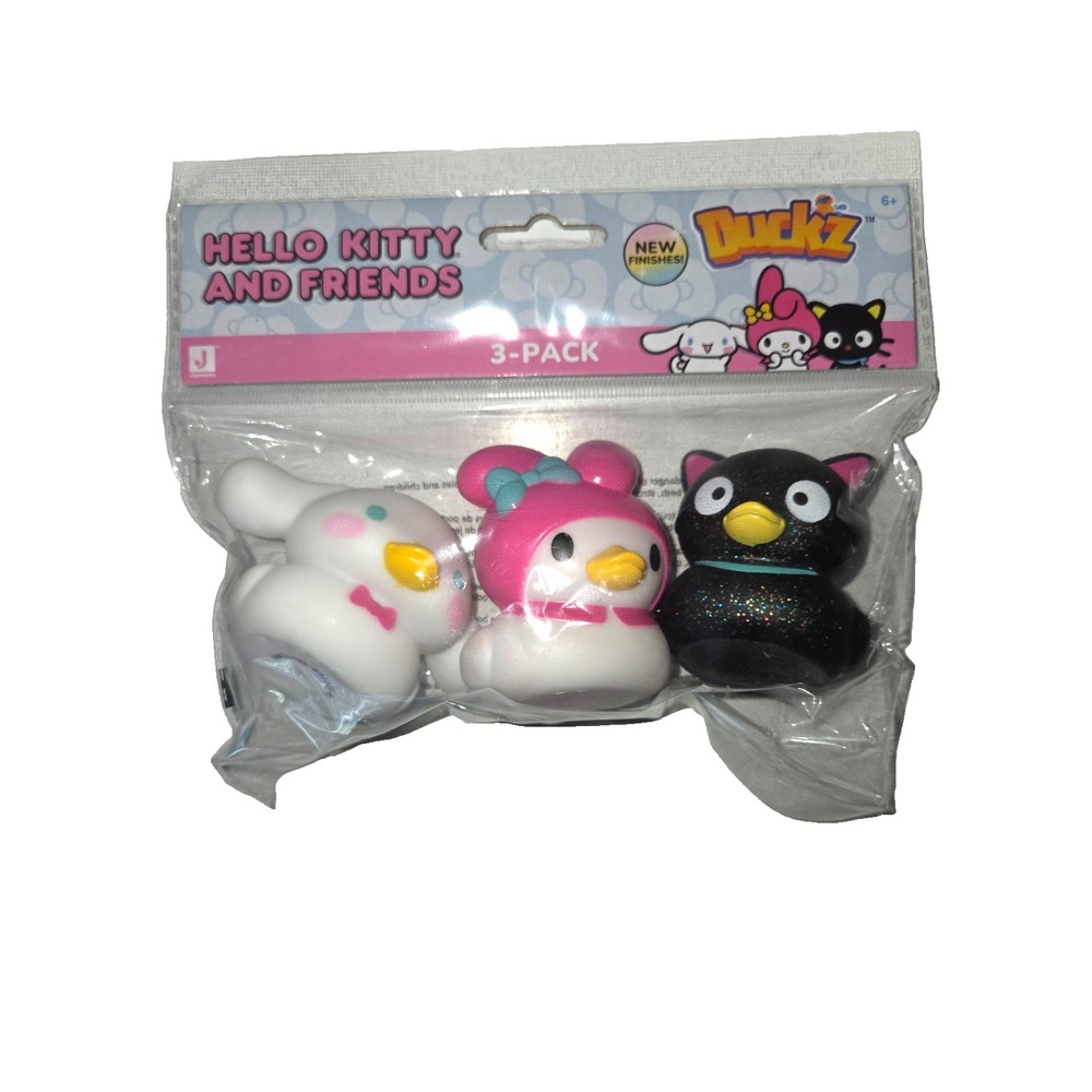 Sanrio Duckz Hello Kitty & Friends Chococat Cinnamoroll Rubber Ducks 2.25" New